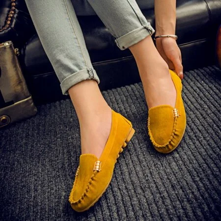 Plus Size Women Flats shoes 2022 Loafers Candy Color Slip on Flat Shoes Ballet Flats Comfortable Ladies shoe zapatos mujer 2022