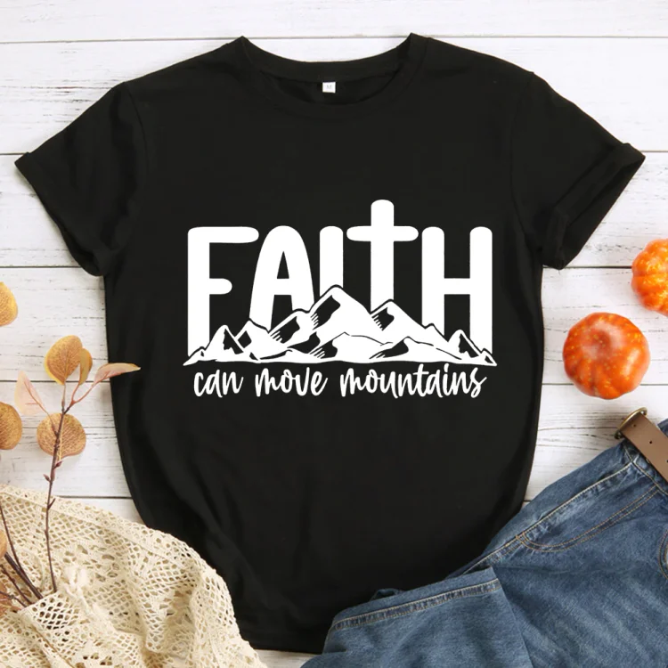 PSL-Faith can move mountain T-Shirt Tee -00825