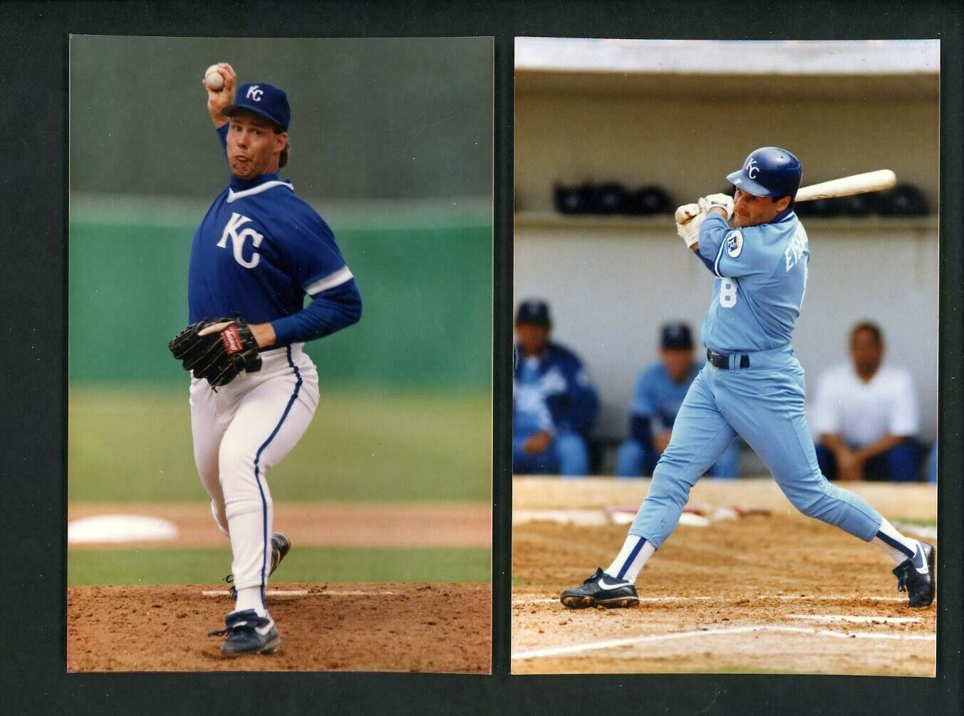 Kansas City Royals LOT of EIGHT circa 1990s Press Original Photo Poster paintings