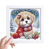 Diamond Painting-DIY Crystal Rhinestone Dog 19.2x19.2cm with Frame