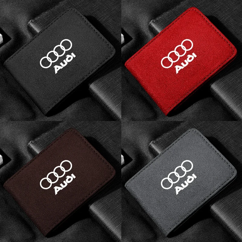 Car logo driver's license leather case card holder