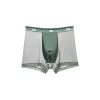 Men's high-end satin luxury lace mesh breathable quick-drying boxer briefs