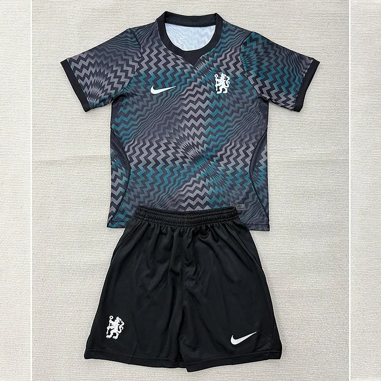 Kids Chelsea 26/27 Black GK Jersey 1:1 Thai Quality