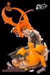 Palace of Victory Charizard vs Dragonite - Pokemon Resin Statue - Mecca Mai Studios