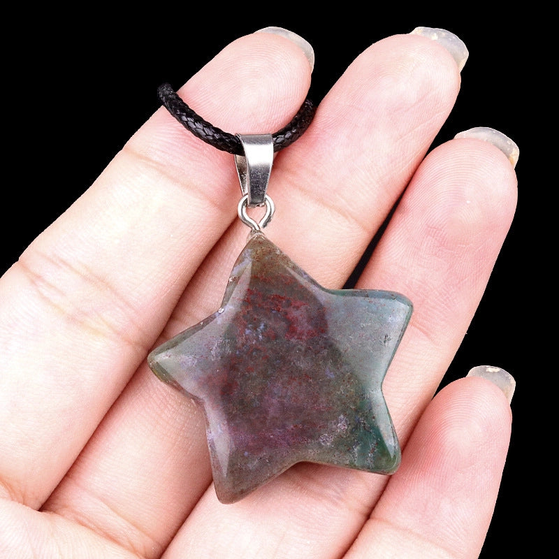 1 Piece Semi-precious Stone Star Jewelry Accessories Pendant