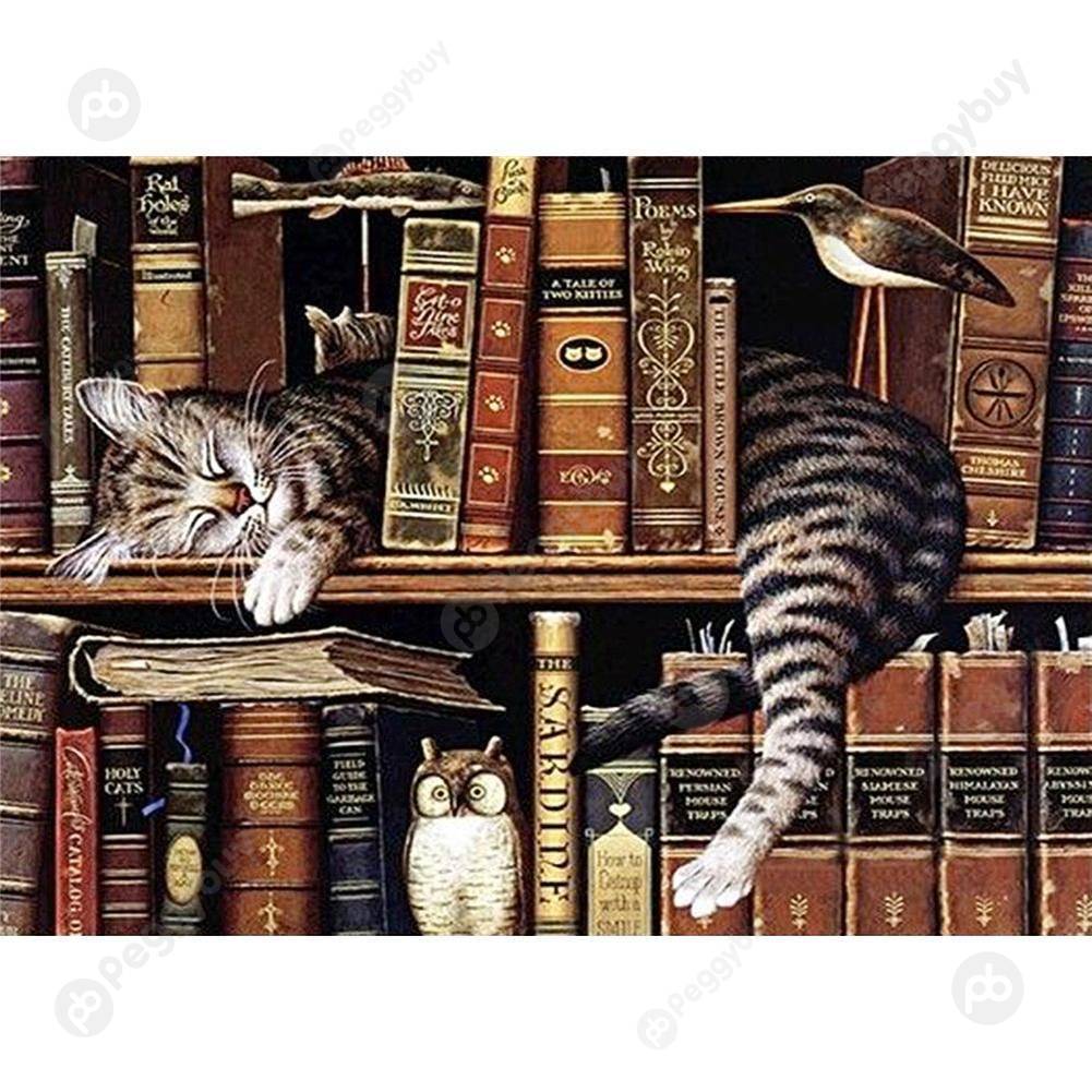 

(Multi-Size) Cat Animal - Round/Square Drill Diamond Painting - 30*40CM, Square diamond, 501 Original