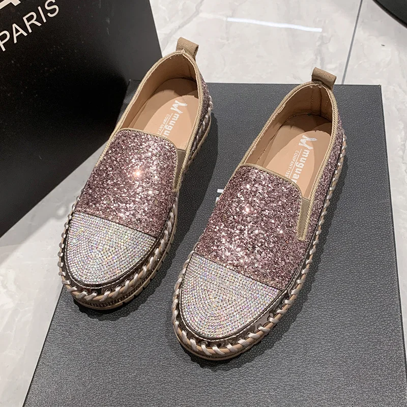 Yyvonne Bottom-Bottomed Scaffolded Lefdup Shoes Women 2025 Spring And Summer New Thick-Soled Lazy One-Legged Gleet Women's Singles Shoes