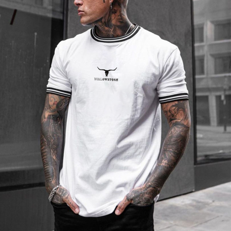 Yellowstone Print Short Sleeve T-Shirt、、URBENIE