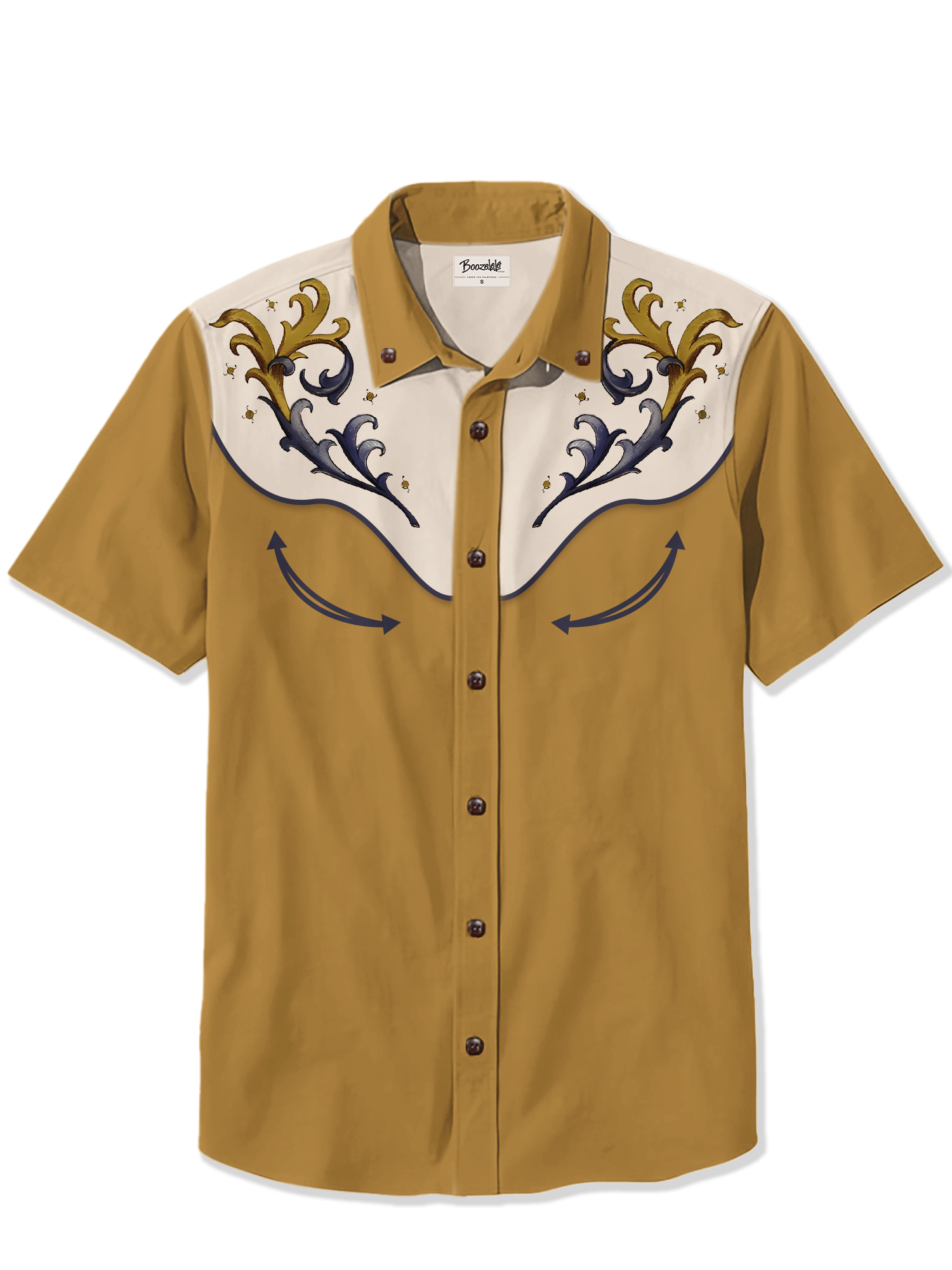 Vintage Flowers - 100% Cotton Shirt