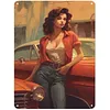 (Multi Style)Pin Up Filles - Panneaux en &eacute;tain m&eacute;tallique(20*30cm/30*40cm)