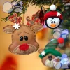 Cute Christmas Felt Ball Template Set- With Instructions
