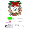 DIY Special Shaped Crystal Painting Wreath with LED Light Kit (Double Penguin)