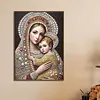 Virgin Mary Special Shaped 5D DIY Partial Drill Diamond Pearl Painting Kit for Adults Beginners Home Decor Pearl Diamond Dots Gem Art Craft Pearl Diamond Dots Painting 11.81x15.75inch