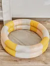 Inflatable Swimming Pool Baby  Outdoor Paddling Pool (Beige 90cm diameter)