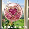 Kit d&eacute;coration de soleil &agrave; peinture en diamant d&eacute;coration c&oelig;ur floral 7,87x7,87 in