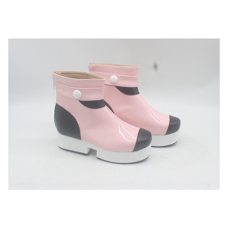 Akudama Drive Ordinary Person Pink Cosplay Shoes