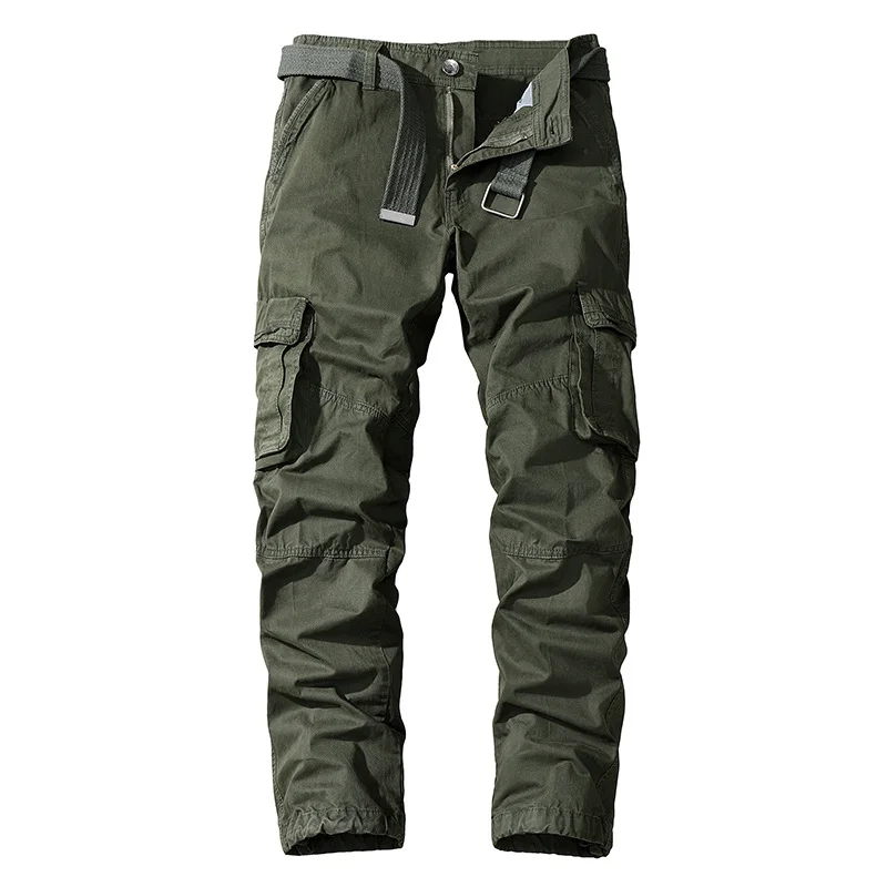 PASUXI Manufacturer Sport Cargo Men Running Casual Leisure Tactical Trousers Multi Pockets Washed Blank Jogger Track Pants
