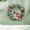 Acryl Weihnachten Schneemann Kranz - 5d DIY Handwerk Anhänger