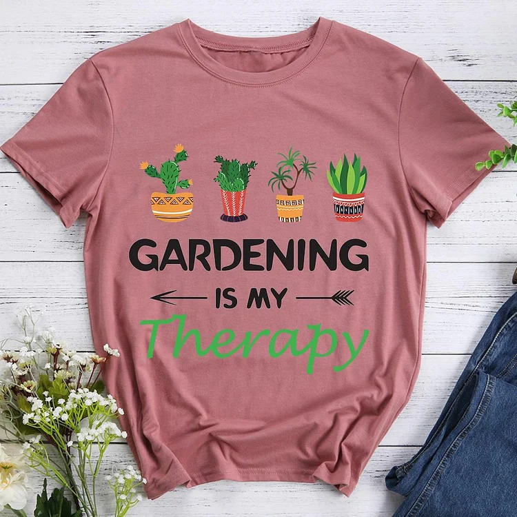 AL™  Gardening Is My Therapy Hiking Tees -012060-Annaletters