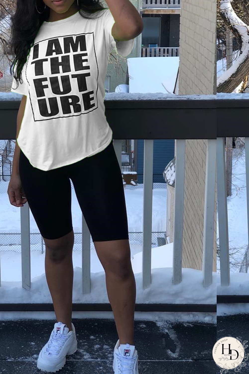 Red O Neck Short Sleeve Print Patchwork Tees & T-shirts