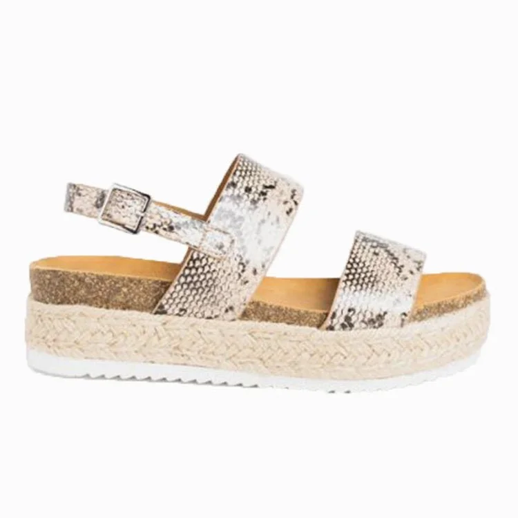 Thick - Soled Casual Leather Sandals