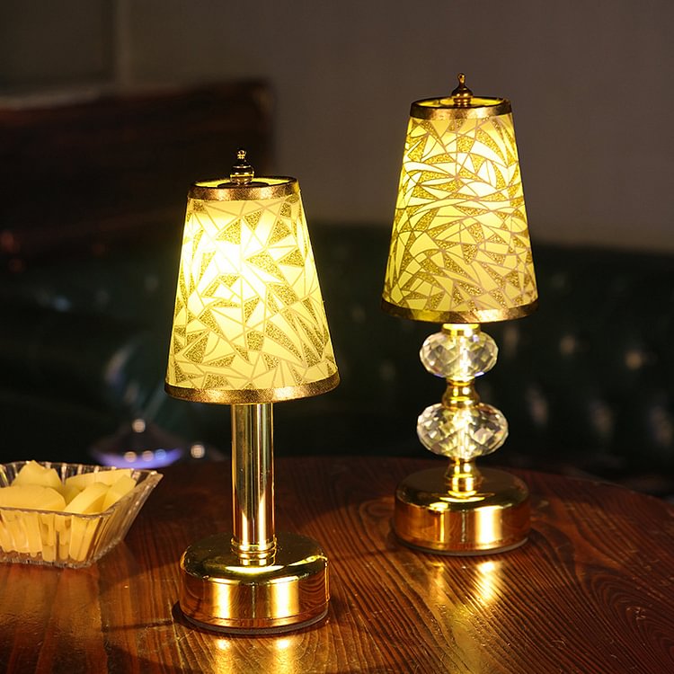 LED Rechargeable Retro Bronzing Table Lamp - Appledas