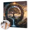 Framed Tree Of Life-Paint by Numbers Acrylic Painting 35*35CM