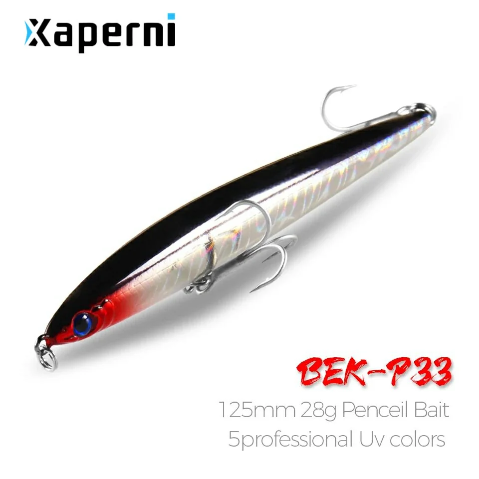 Retail 2017 good fishing lures minnow,quality professional baits 12.5cm/28g,Xaperni HOT MODEL penceilbait crankbait sinking