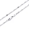 PT950 Pure Platinum 950 Chain Women Gift Lucky Four Leaf Clover Link Necklace 2.8-3g/18inch