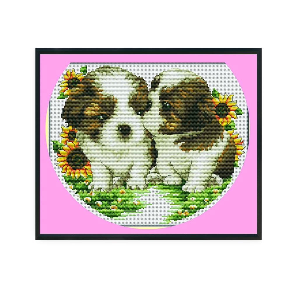 

Buddies - 11CT Stamped Cross Stitch - 42*36cm, 501 Original