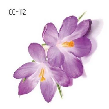 Temporary Tattoos Sticker for Women Body Art Tattoo Sticker 3D Butterfly Rose Flower Feather Tattoo Waterproof 6X6cm Gift