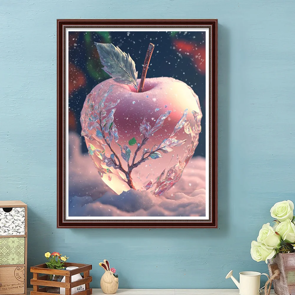 Diamond Painting - Full Round Drill - Snowflake Apple(Canvas|30*40cm)