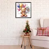 >SALE<5D DIY Partial Special Shaped Drill Diamond Painting Birthday Teddy Bear 30x30cm