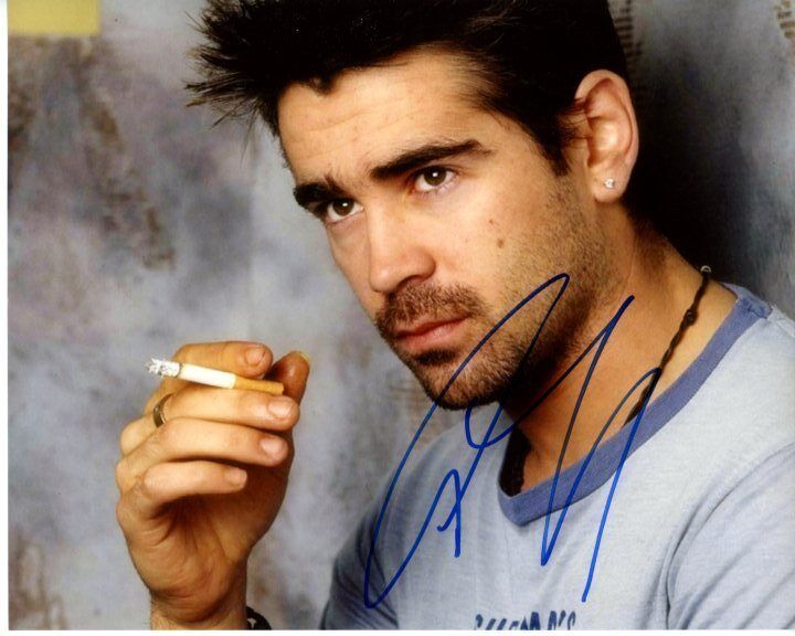 COLIN FARRELL signed autographed SMOKING 8x10 Photo Poster painting