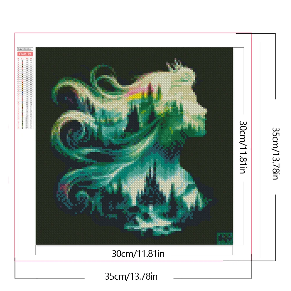 Diamond Painting - Full Square Drill - Princess Forest Silhouette(Canvas|35*35cm)