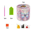 (US Local)Butterfly DIY Diamond Painting Handmade Tissue Holder Rhinestones Tissue Box