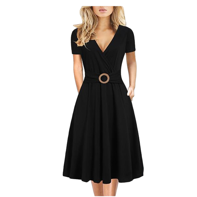 Spring And Autumn Mature Women Beach Dress