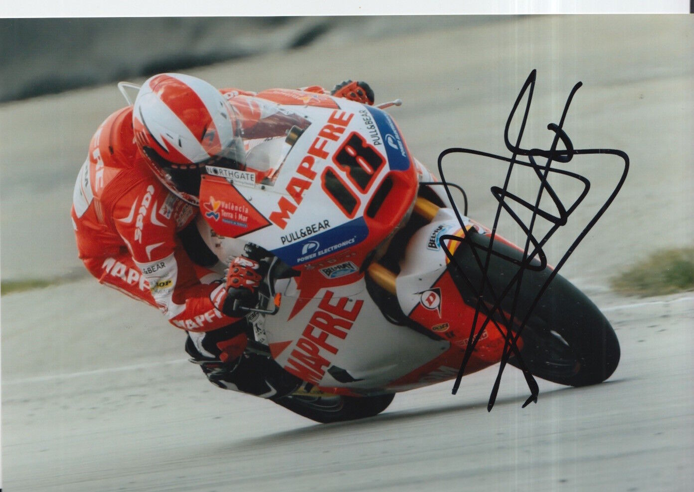 Nicolas Terol Hand Signed 7x5 Photo Poster painting Mapfre Aspar Suter Moto2 MotoGP 3.