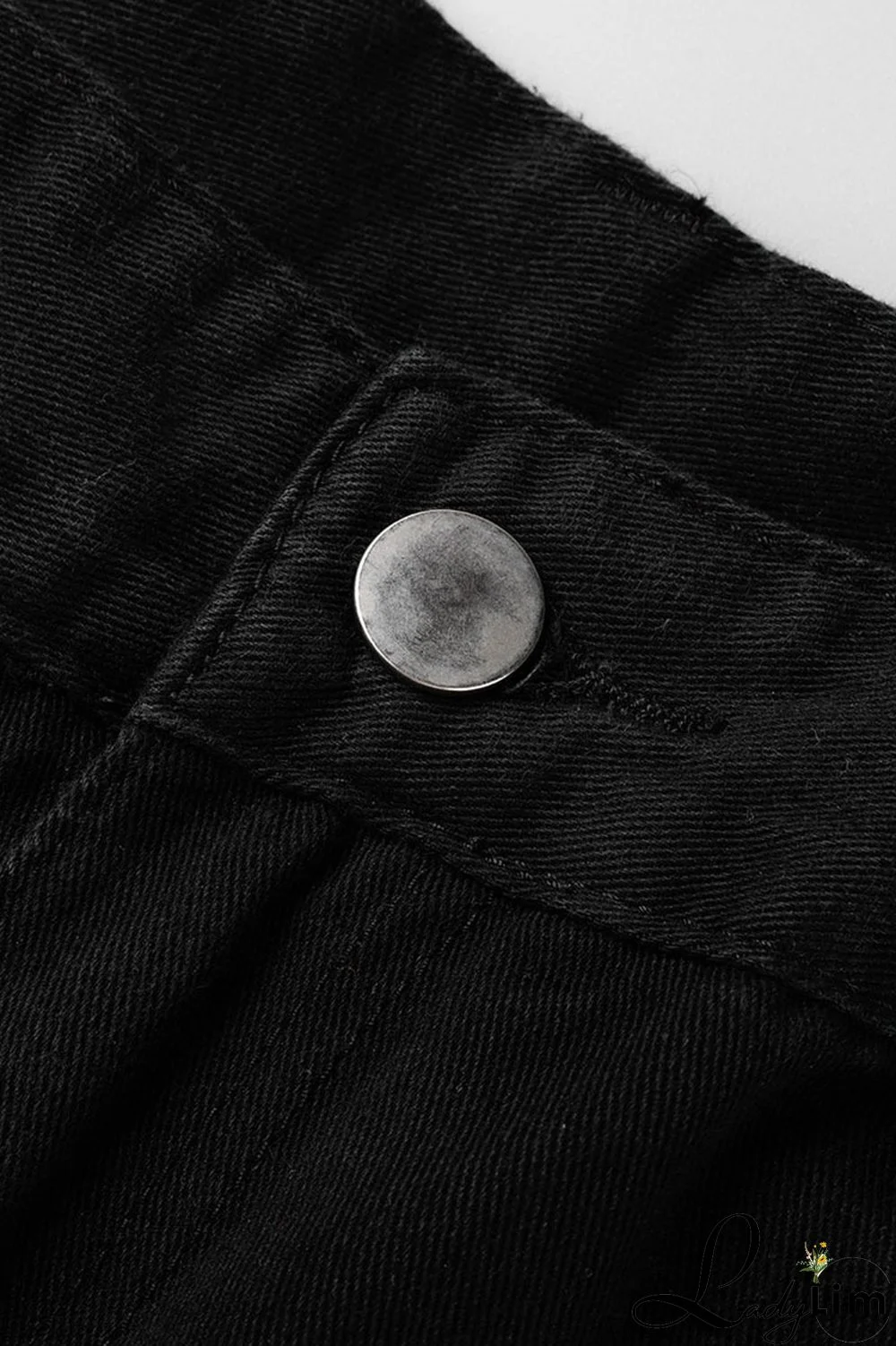 Green Street Solid Patchwork Pocket High Waist Straight Solid Color Bottoms