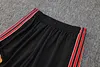 Joyfball 2025/2026 Manchester United Half-Pull Training Suit Black Retro version Football Shirt 1:1 Thai Quality