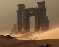 Cursed Ruins in the Desert - Diamond Painting