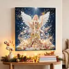 DIY Special Shape Diamond Painting Pearl Art With Inner Frame Kit 25x25cm(Christmas Angel)