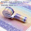 Diamond Art Roller Tools and Accessories for Rhinestone Embroidery with 10 Ridges Diamond Art Roller Straightener for Craft Lover Beginners (Purple Gradient)
