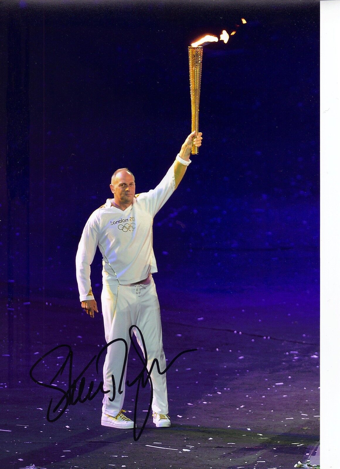 Steve Redgrave Genuine Hand Signed Autograph In Person 12X8 Photo Poster painting LONDON 2012