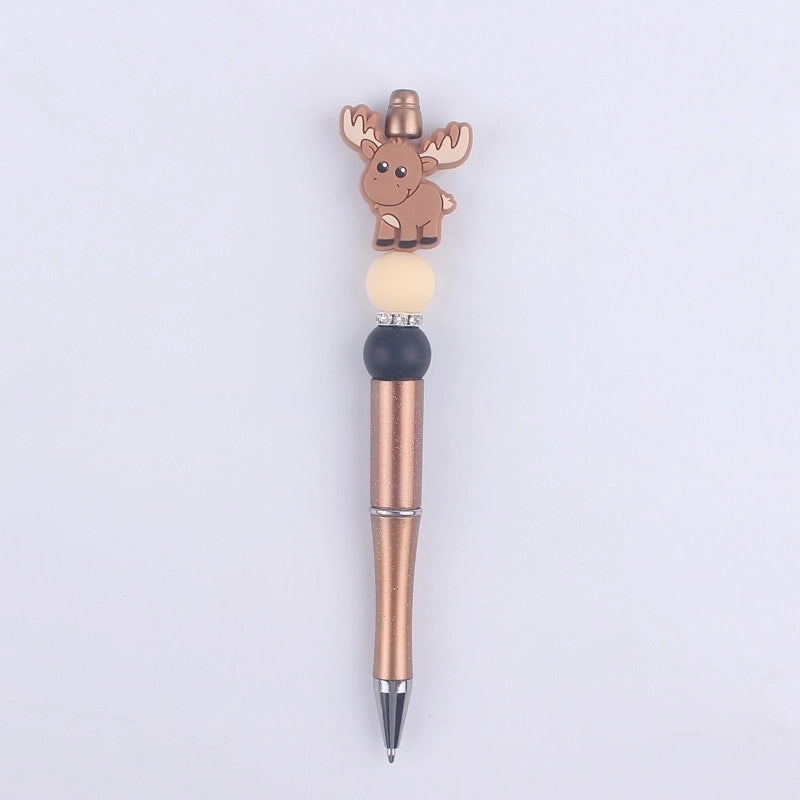 1 Piece Animal Class Learning Daily Plastic Silica Gel Cartoon Style Cute Gel Pen