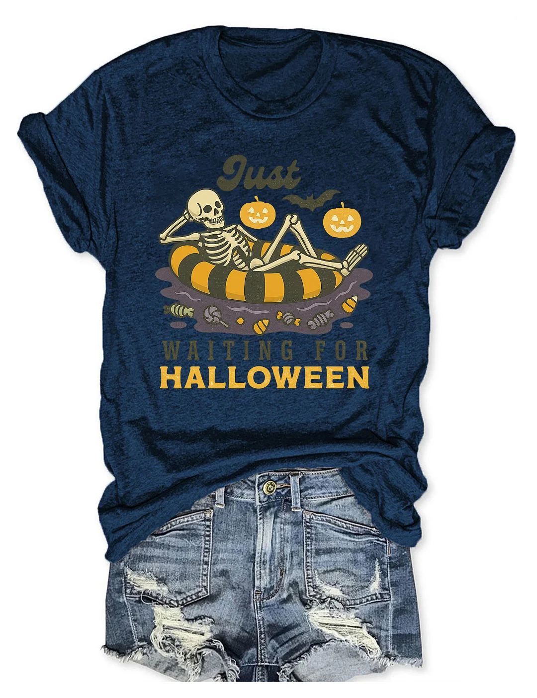 Just Waiting For Halloween T-shirt
