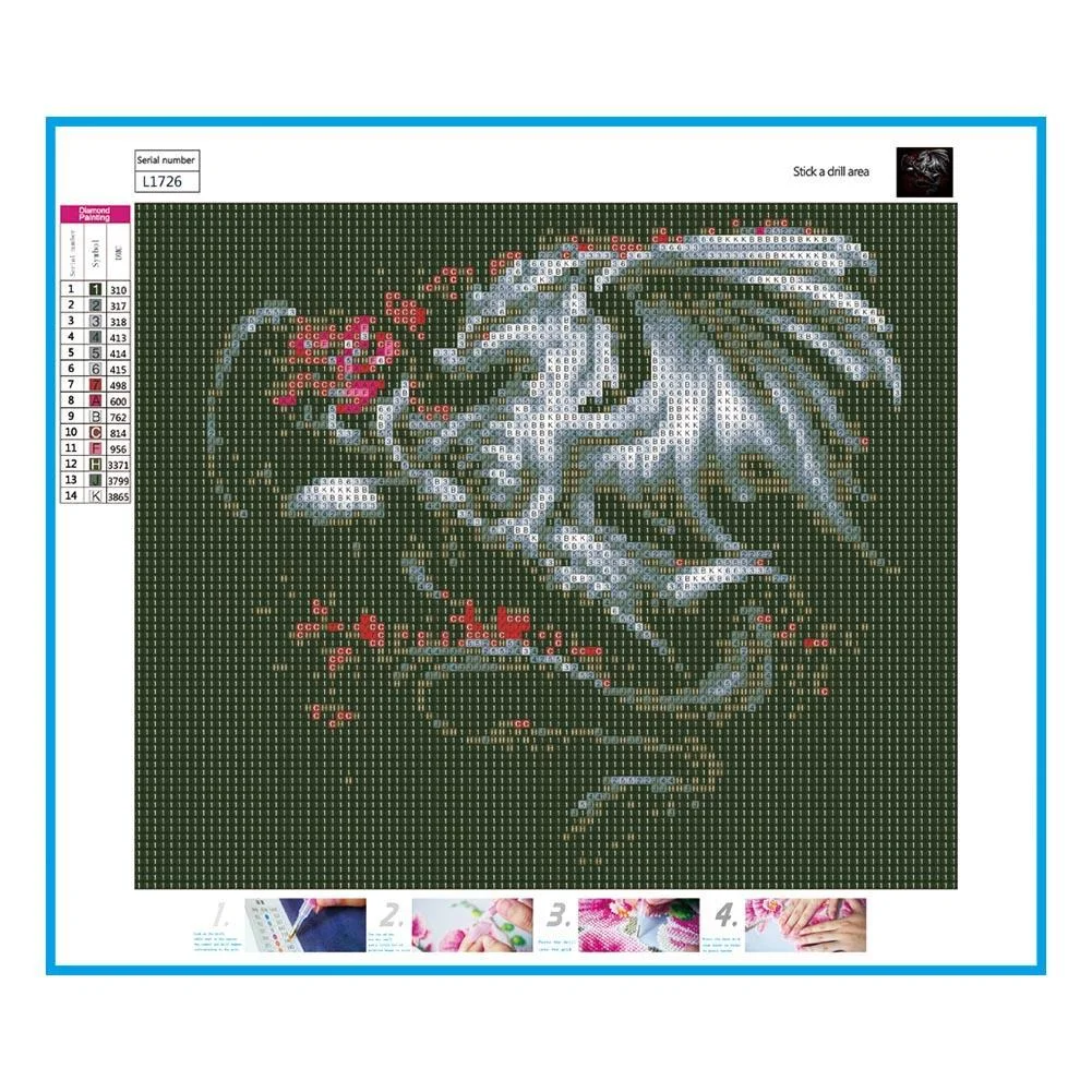 Diamond Painting - Full Round Drill - Flying Dragon(35*30cm)