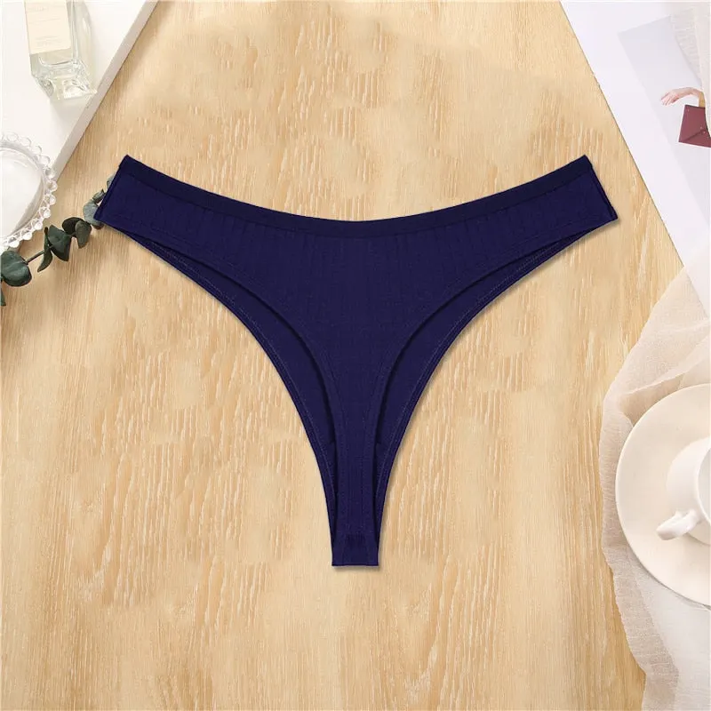 FINETOO Cotton Panties Women Solid Color Underpants M-XL Soft Briefs Girls Striped Underwear Comfortable Panties Female Lingerie