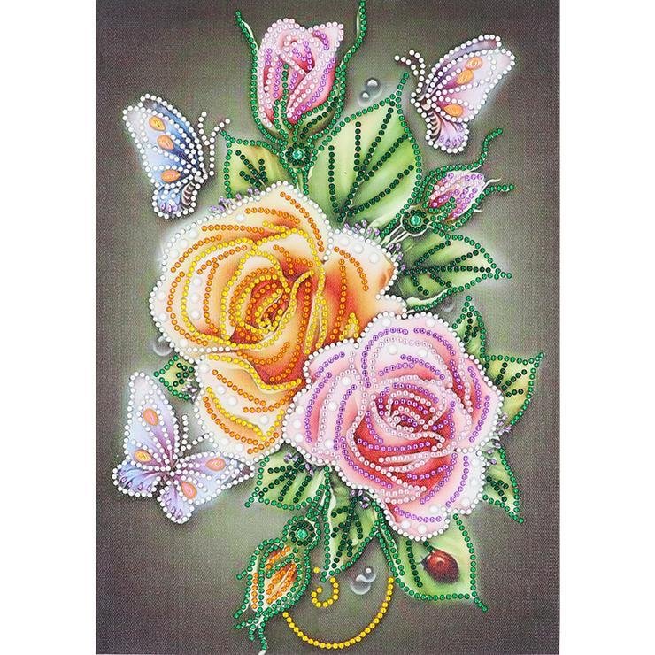 Partial Special Shaped Diamond Painting Flower