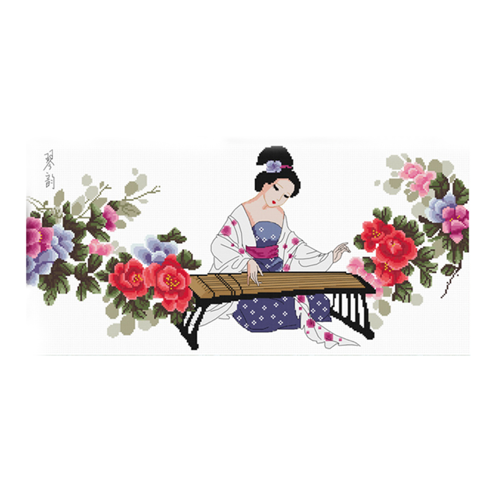 

Beauty Woman - 11CT Stamped Cross Stitch - 81*44CM (Big Size), 501 Original